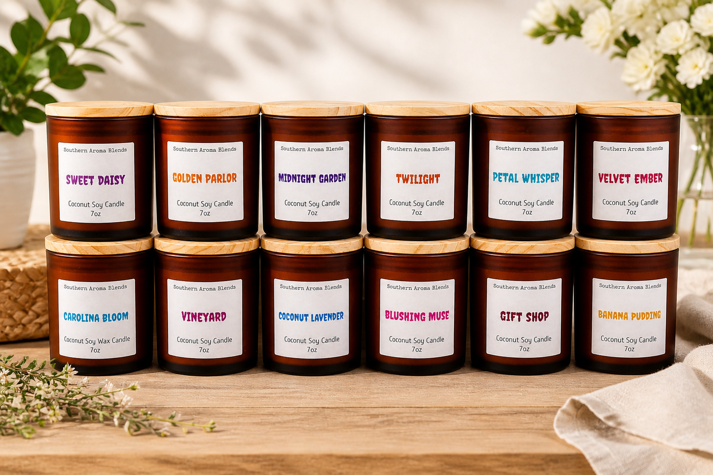 Coconut Soy Wooden Wick Candles